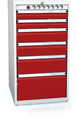 Cabinets for workbenches 1018 x 555 x 600 - 6x drawers-electro